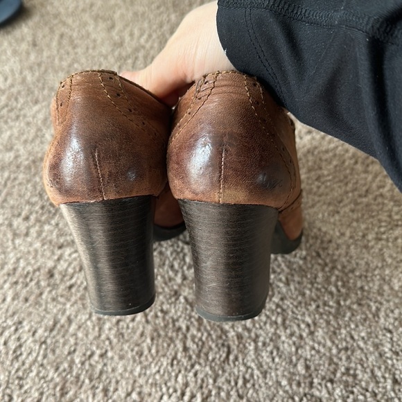 BOC Børn Concept Chunky Heeled Brown Leather Shoe Size 8 - Picture 4 of 8